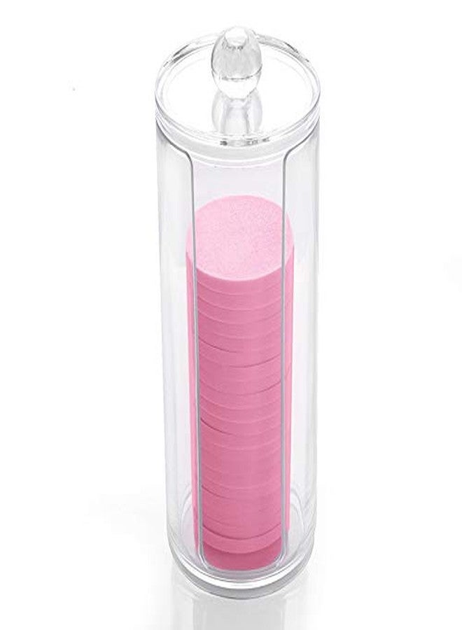 lygchii 2Pcs Clear Acrylic Scrunchie Holder Stand, Hair Ties Holder Organizer with Lid, Cosmetic Cotton Scrunchy Display Organizer for Women Teen Girls - Image 4